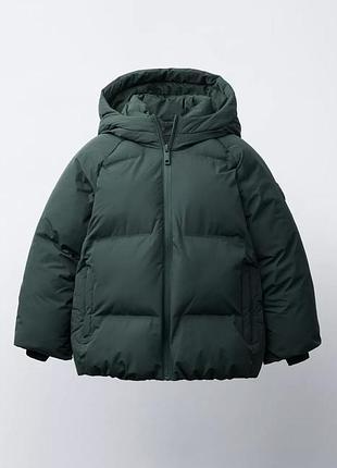 Куртка zara зелена 86 см