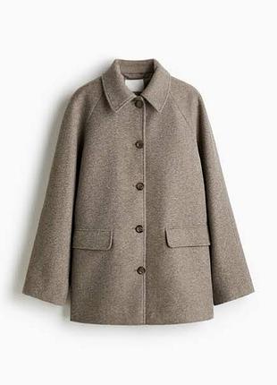 Пальто коротке жакет теплий h&m