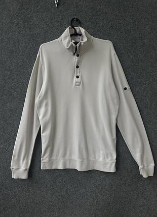 Чоловічий светр stone island світло-сірий