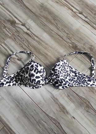 Верх от купальника next с леопардовым принтом, размерорда 34dd / eu 75e