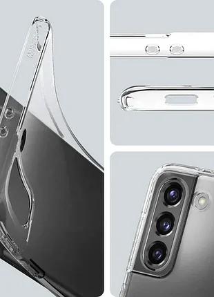 Чехол spigen liquid crystal для samsung galaxy s21 plus crystal clear (acs02383) 4