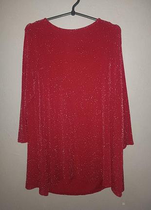 Яркое люрексовое туника платье jd williams, размер 18 (eu 46 / xl-xxl) – идеальное состояние!