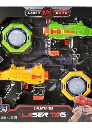 Пистолет с лазером и мишенью 869-25 в коробке р.35x7x32 см yg toys