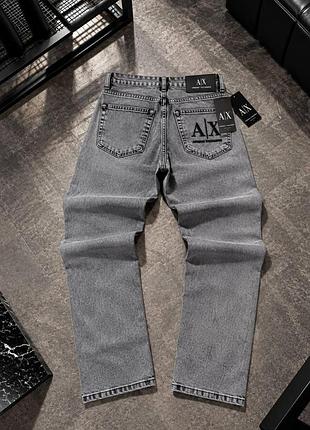 Джинси armani exchange (армані екскчендж), джинсові штани світло-сірого кольору на кожен день