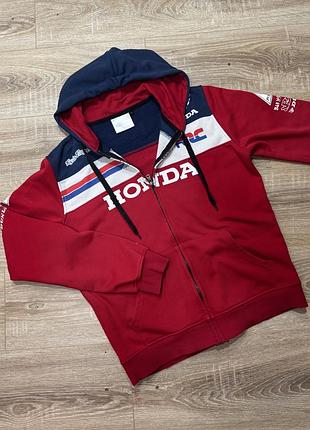Кофта чоловіча honda червона з капюшоном