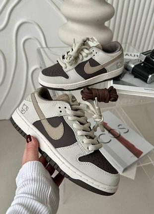 Кроссовки женские dunk teddy bear brown