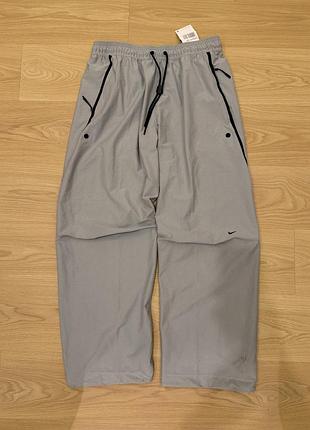 Чоловічі спортивні штани nike tech dri-fit сірі m, l