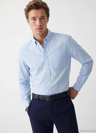 Сорочка чоловіча charles tyrwhitt weekend oxford classic fit блакитна