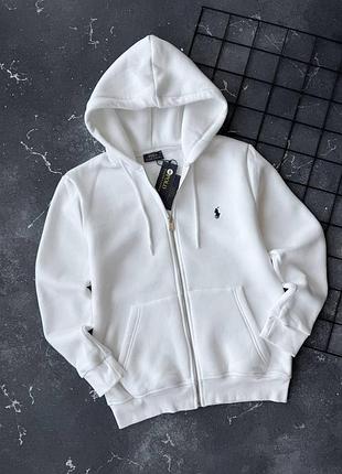 Мужская теплая зоп худи polo ralph lauren флис