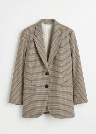 Піджак жіночий h&m у клітинку бежевий xl