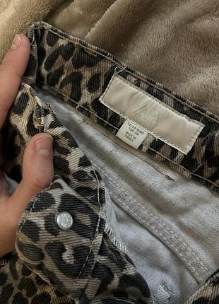 Джинси жіночі zara леопардові
