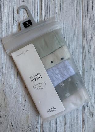 Набор женских трусов 5 штук marks & spencer р-р 8,10,12,14 трусы модель бикини