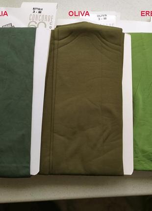 Колготки из микрофибры 60 den микроколор оливкового цвета