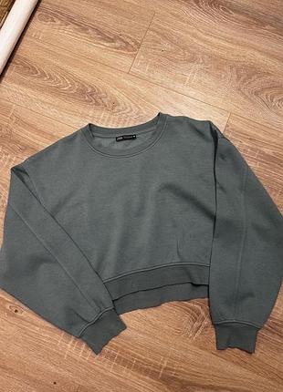 Жіночий світшот zara укорочений