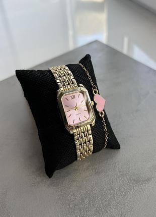 Жіночий наручний годинник🩷 + браслет🎁