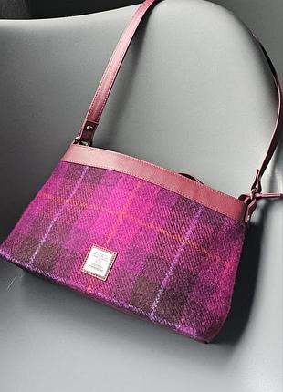 Женская сумка maccessori из оригинального шотландского твида harris tweed