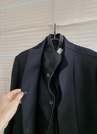Пальто чоловіче чорне black tag, розмір l 5