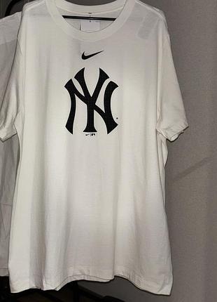 Nike new york yankees mlb original white t-shirt | оригінал | розміри l, xl, xxl. можливий опт!!