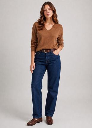Jjxx джинси класичні straight mid waist жіночі темно-сині (12345768-32)
