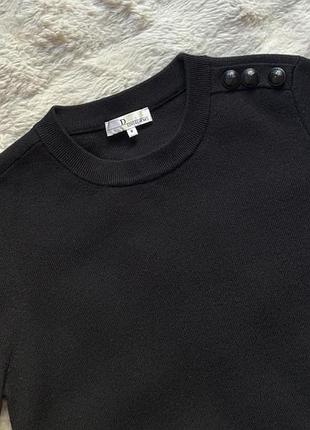 Dior uniforms шикарний чорний светр в розмірі m, ідеальний стан як новий, оригінал