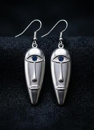 Оригинальные серьги маска с одним глазом циклоп третий глаз 👁️