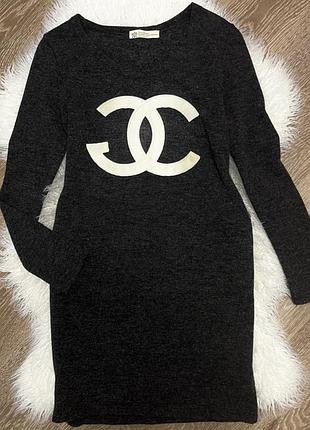 Сукня платье с карманами стиль chanel 2
