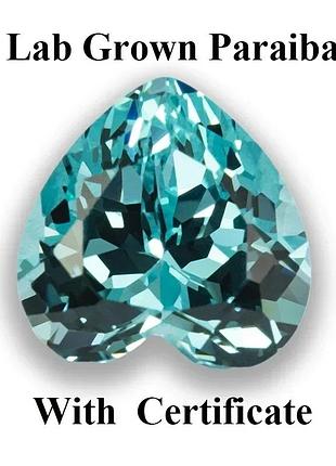 Гранат (параиба) огранка сердце 6x6мм 1.25ct