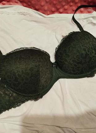 Бюстгальтер жіночий hunkemöller мереживний зелений 70d/75c