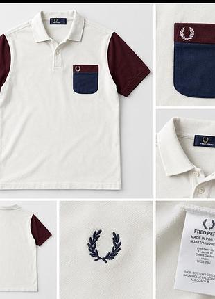 Поло чоловіче fred perry з коротким рукавом, бавовна