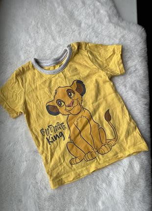 Классная футболочка симба, футболка disney, яркая футболка