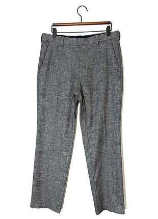 Сірі класичні брюки чінос marks&spencer