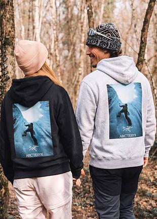 Худи arc’teryx с принтом на спине