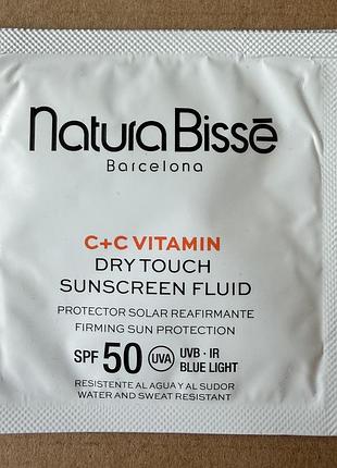 Natura bisse c+c dry touch sunscreen fluid spf50 сонцезахисний флюїд для обличчя   2ml