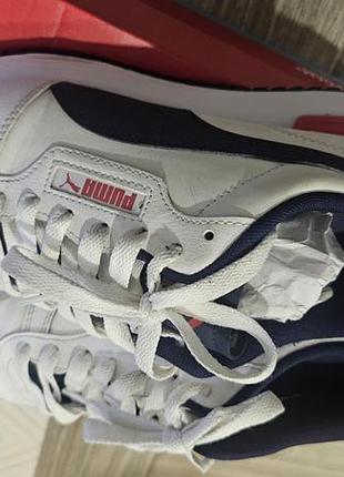 Кросівки чоловічі puma білі з синім