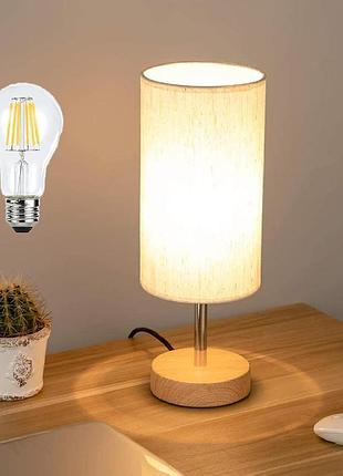 Приліжкова лампа led desk lamp світлодіодний нічник із сенсорним керуванням, портами usb type-c 3 режими яскравості