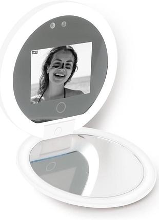 Зеркало для проверки солнцезащитного крема sunscreen uv mirror карманное зеркало с уф подсветкой