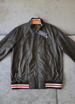 Новий чорний бомбер xl з біркою, стиль polo ralph lauren