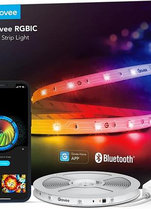 Умная светодиодная лента govee rgbic 5 м strip lights h617a 5m led лента с управлением через приложение