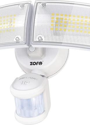 Прожектор с датчиком движения zofo aec-5341ub2 led 4000 лм прожектор с двумя головками