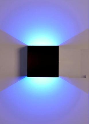 Настенный светодиодный светильник led wall light cw12br rgbw металлический светильник с сенсорным выключателем
