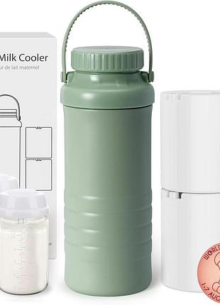 Термос с 2 бутылочками для молока 550 мл breast milk cooler k001-cnp портативный охладитель детской смеси