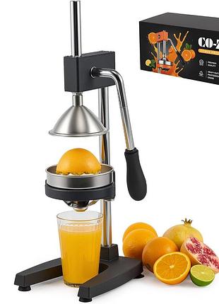 Ручной пресс для цитрусовых co-z juice press чугунная соковыжималка с конической и плоской насадками