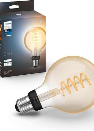 Розумна лампочка е27 philips hue 550 lumens 2700 k 9290024778 лампа розжарювання з регулюванням яскравості
