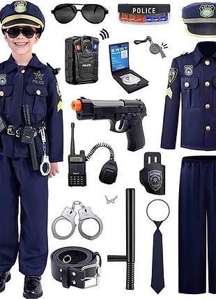 Детский костюм полицейского 3-5лет yunsuelo kids' police costume костюм полицейского с аксессуарами