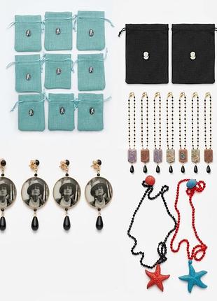 24 шт. набір біжутерії costume jewelry set комплект біжутерії ручної роботи в морському вінтажному стилі