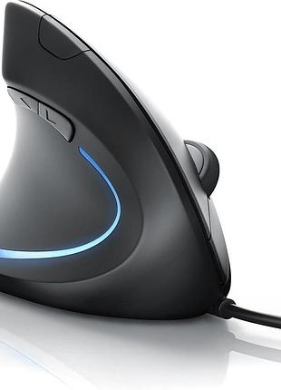 Дротова вертикальна миша csl 302647 vertical mouse ергономічна мишка для лівшів