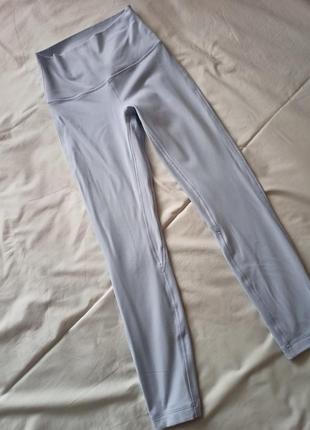 Женские голубые спортивные лосины леггинсы lululemon xs s