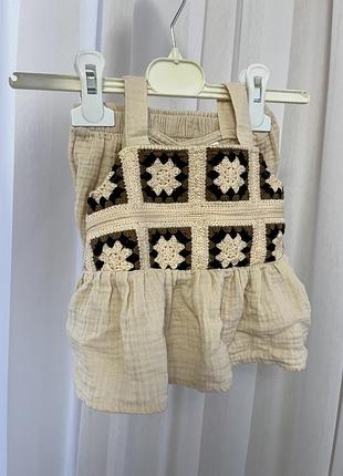 Костюм для дівчинки cozy pixies мусліновий