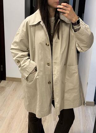 Жіночий тренч zara бежевий