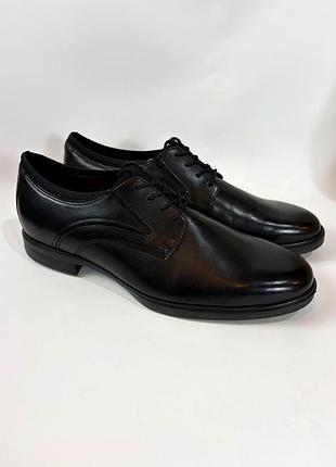 Чоловічі шкіряні оксфорди туфлі на шнурівці rockport keelan 48 розмір